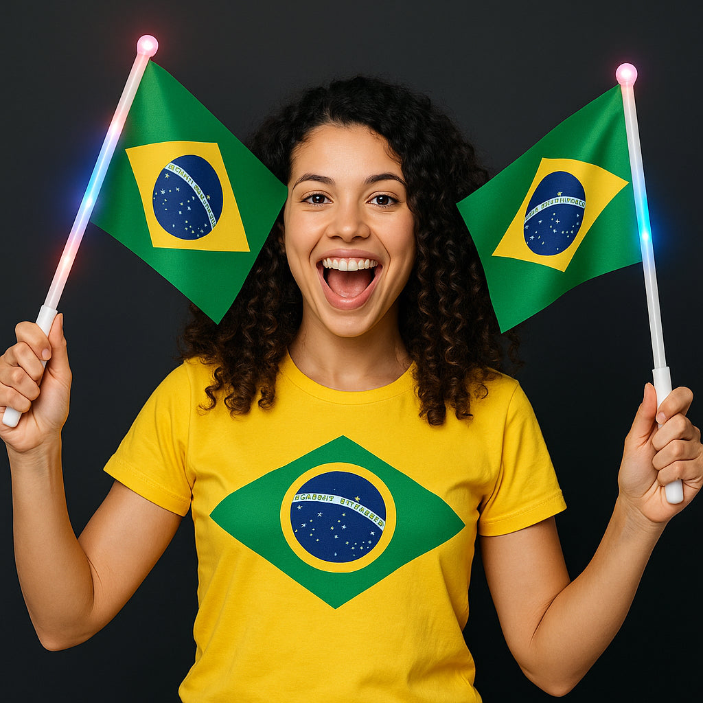 LED Hand Flag Brazil