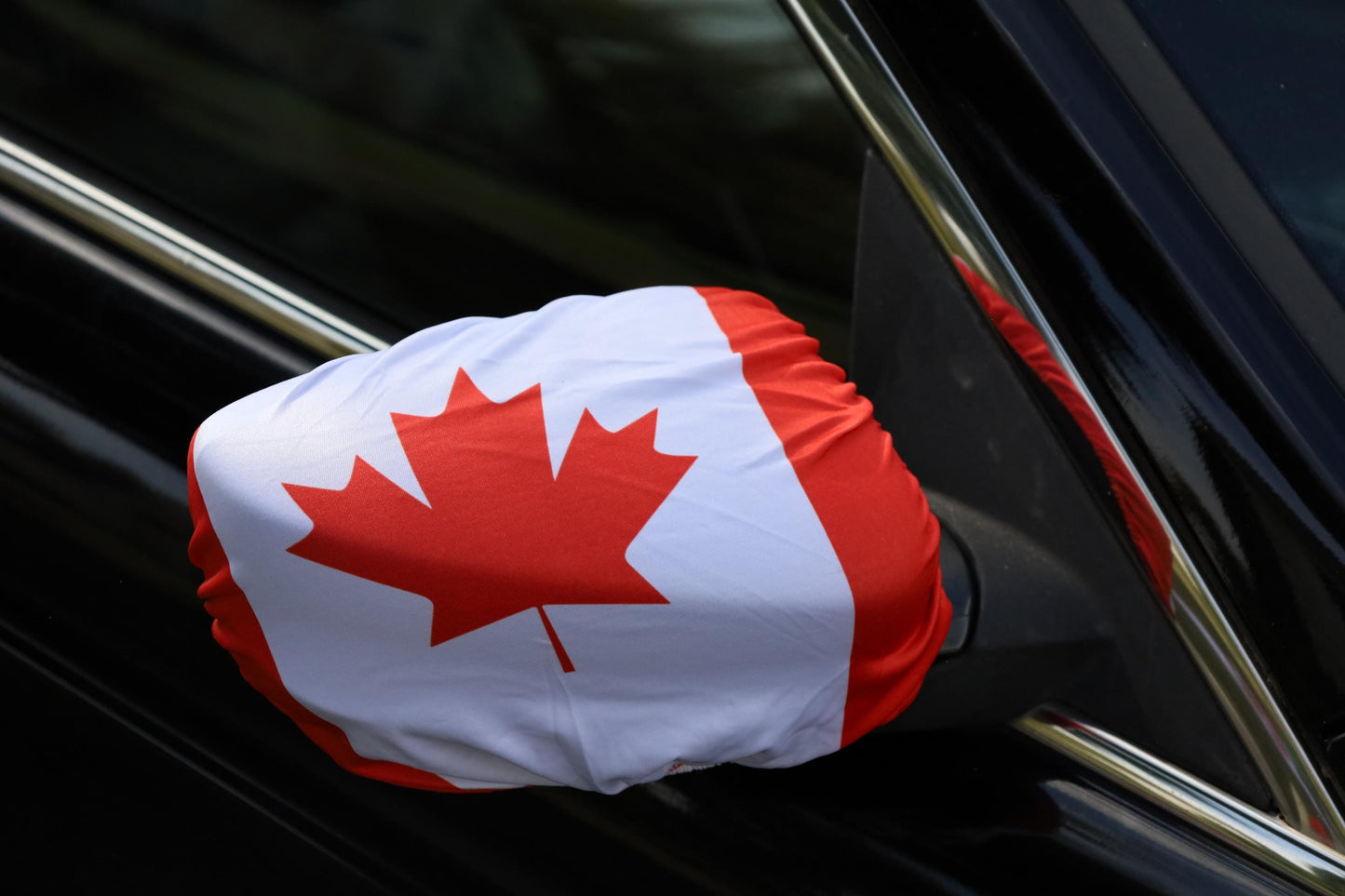 Canadian Flag Car Mirror Covers, Patriotic Auto Accessory
