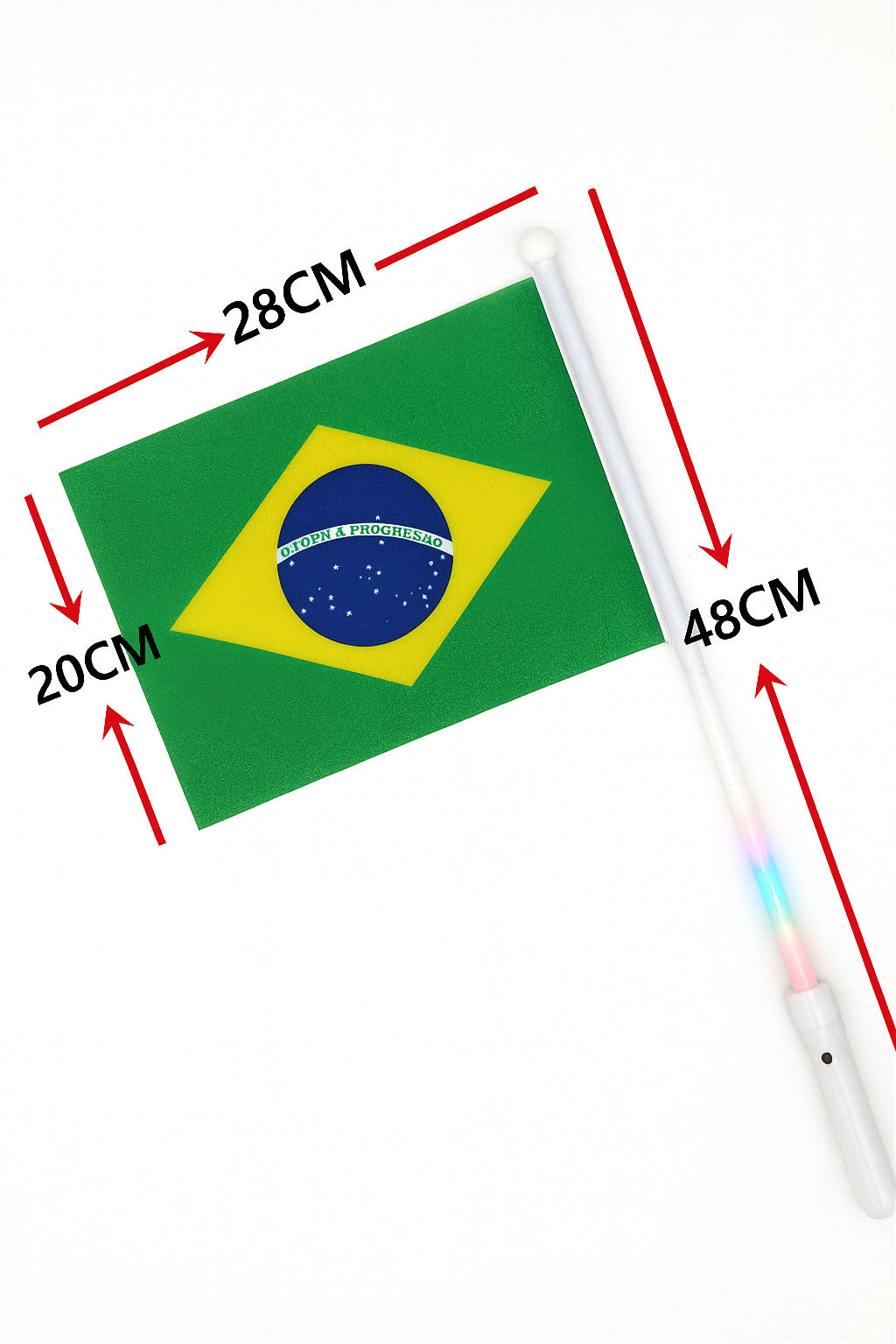 LED Hand Flag Brazil
