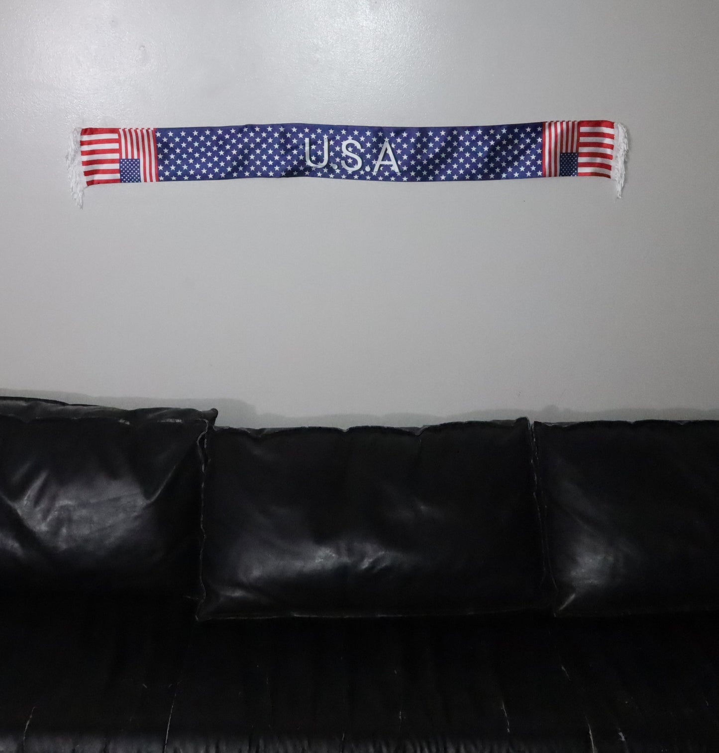 American Flag Scarf, Patriotic Stars Stripes, Game Day Accessory, Polyster