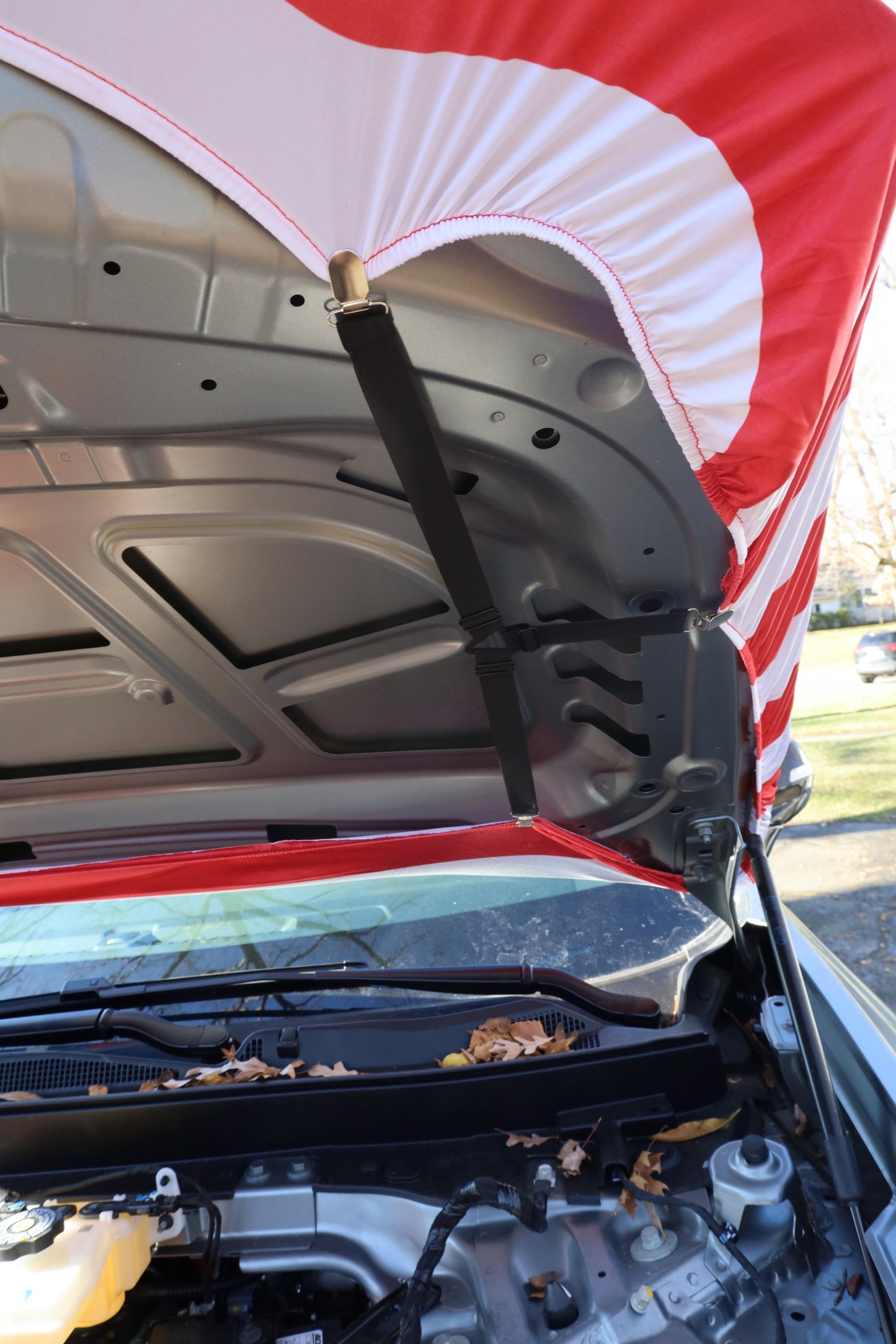 American Flag Car Hood Cover, Patriotic Auto Hood Protector, Stars and Stripes Design