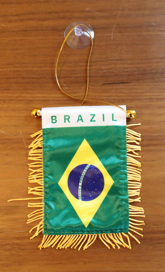 Car  Mini Flag - Brazil