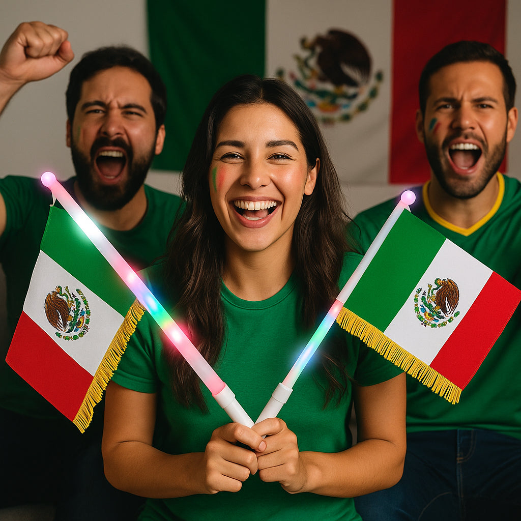 LED Hand Flag Mexico