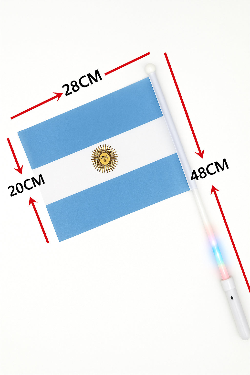LED Hand Flag Argentina