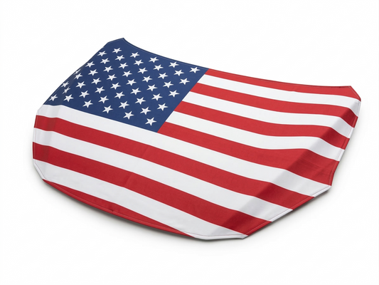 American Flag Car Hood Cover, Patriotic Auto Hood Protector, Stars and Stripes Design
