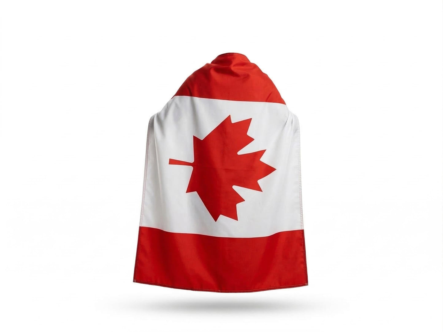 Canada Flag Cape, Wearable Patriotic Cloak, 3x5 ft Fan Gear