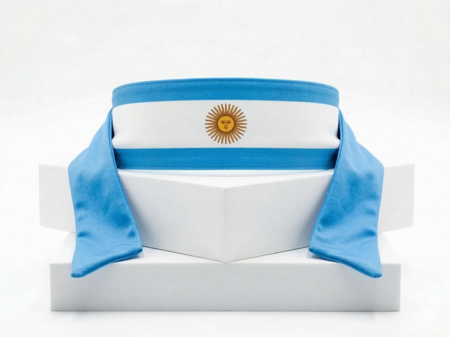 Argentina Flag Headband, Soccer Fan Head Strap, Match Day Stadium Wear Accessory