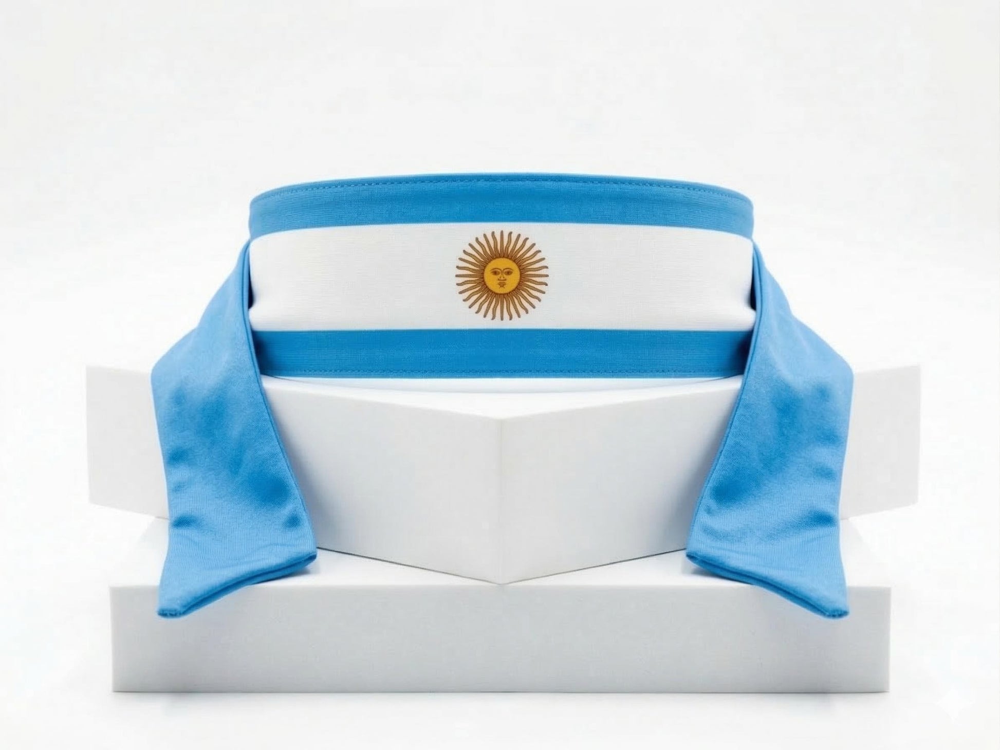 Argentina Flag Headband, Soccer Fan Head Strap, Match Day Stadium Wear Accessory