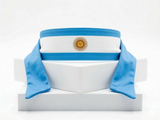 Argentina Flag Headband, Soccer Fan Head Strap, Match Day Stadium Wear Accessory