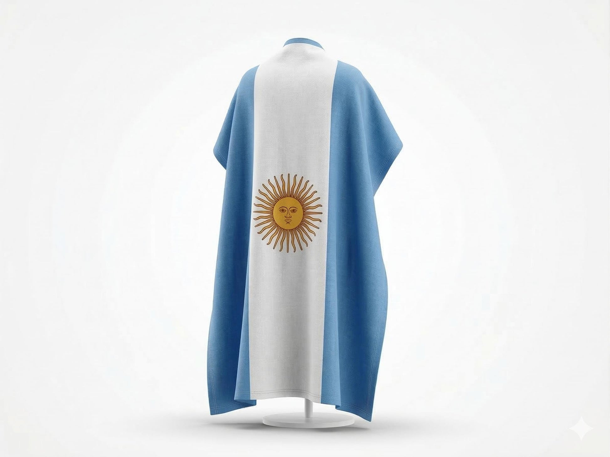Argentina Flag Cape, Wearable National Pride, Soccer Fan Gear, Stadium Outfit